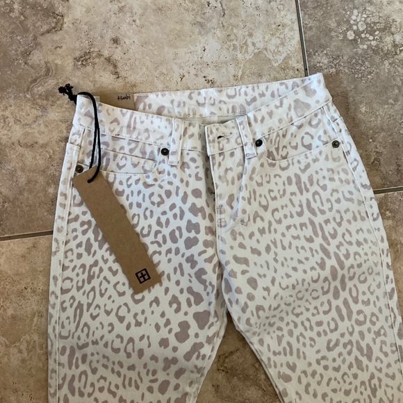 Ksubi cheetah print jeans size 24 fit slim  low rise skinny jean - Picture 9 of 9